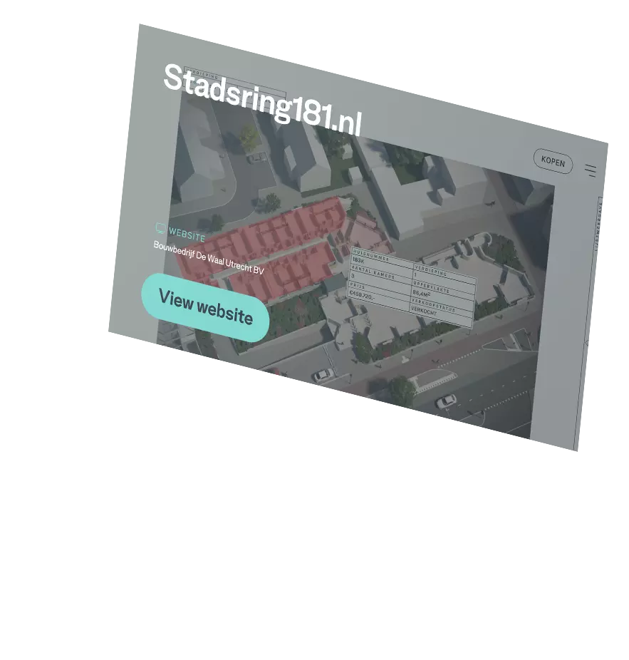 Alternatieve versie van een afbeelding van een website voorbeeld: stadsring181.nl
